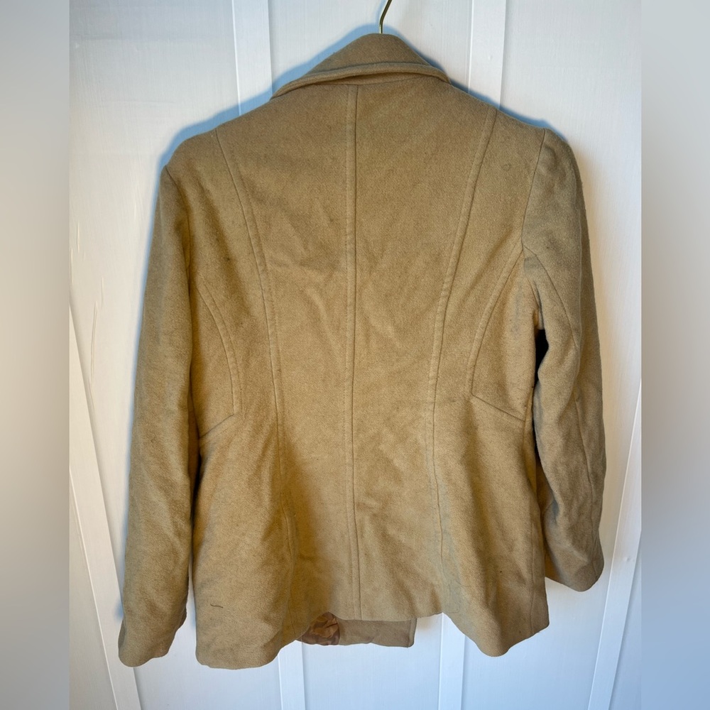 London Fog Women's Camel Tan Peacoat Size Medium - Picture 2 of 3